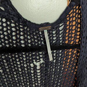 Free People - Long Navy Sweater 100% Cotton